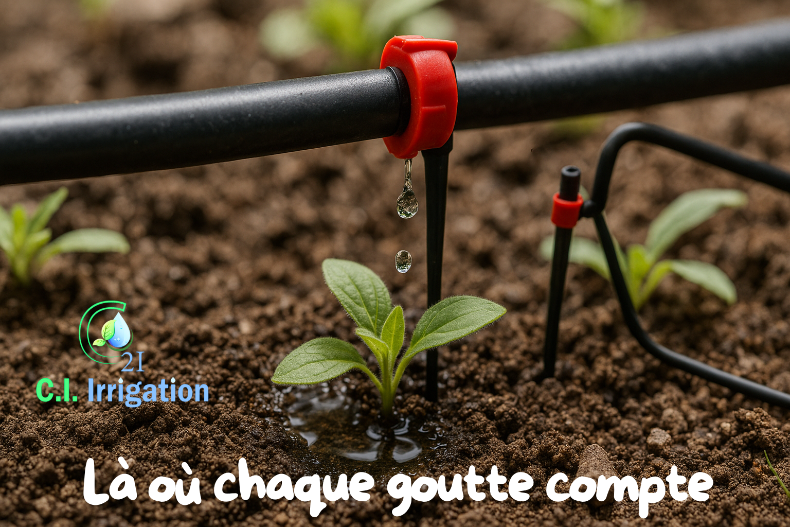 GOURIDE Tuyau D'arrosage De 50 M - Tuyau D'arrosage De 4/7 Mm - Système D'arrosage Goutte à Goutte